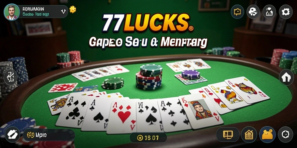 Screenshot menunjukkan gameplay Gaple yang seru.