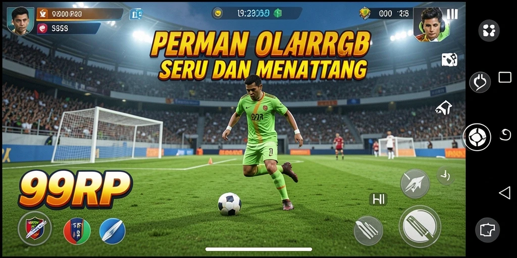 Tangkapan layar gameplay 99RP yang menampilkan aksi seru di lapangan.