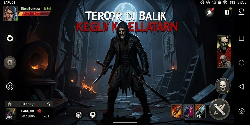 Screenshot menampilkan gameplay BARU01 yang mencekam dan penuh ketegangan.