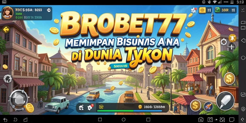 Screenshot utama BROBET77 menampilkan antarmuka gameplay Tycoon yang dinamis.