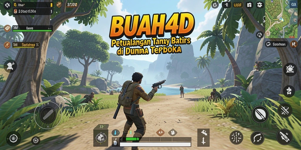 Tampilan gameplay BUAH4D yang menarik di dunia terbuka.