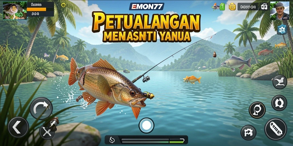 Tangkapan ikan yang menakjubkan dalam gameplay EMON77.