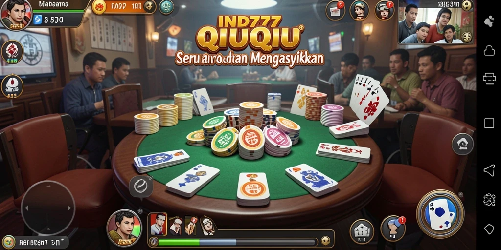 Screenshot gameplay QiuQiu yang menarik dan interaktif.