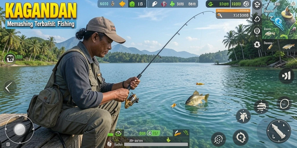 Tangkapan ikan yang spektakuler di KAGANDAN menunjukkan gameplay yang mendebarkan.