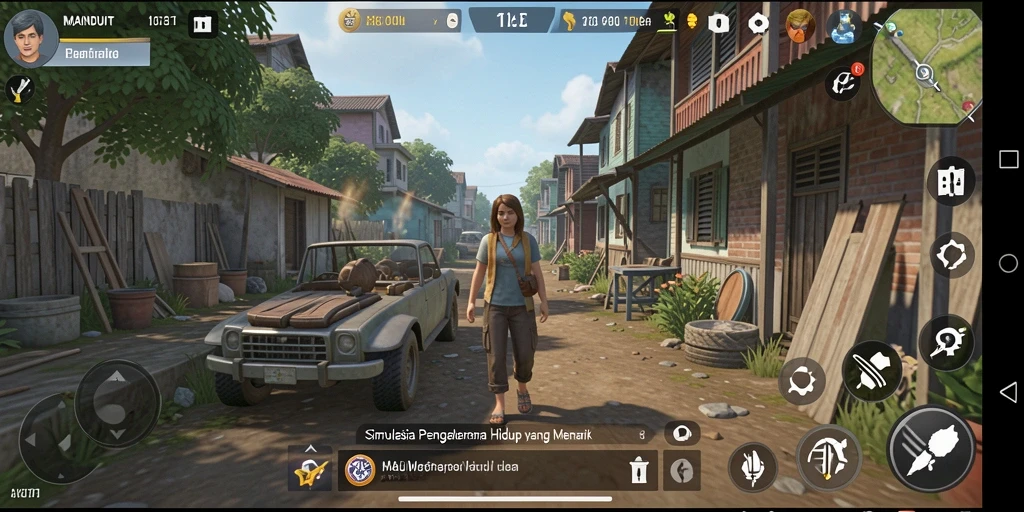 Tampilan gameplay dari MAINDUIT yang menarik dan interaktif.