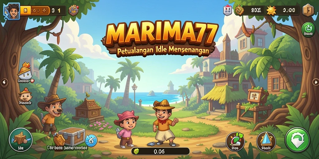 Tampilan gameplay MARIMA77 yang seru dan menawan.