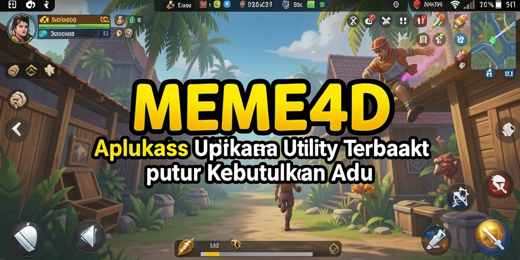 Tampilan antarmuka MEME4D yang sederhana dan fungsional.