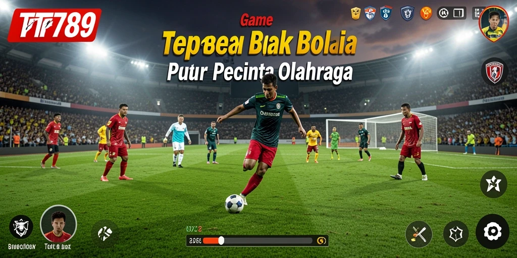 Gameplay TT789 yang menarik dengan aksi sepak bola seru.